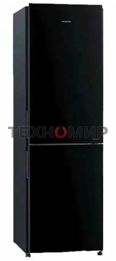 Холодильник Hitachi R-BG410PUC6 GbK черный двухкамерный 215/105л морозилка снизу