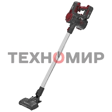 Пылесос вертикальный BBK BV3002 красный/серый, питание от аккумулятора, 150 Вт, уборка сухая, пылесборник 0.8 л, работа от АКБ max 30 мин