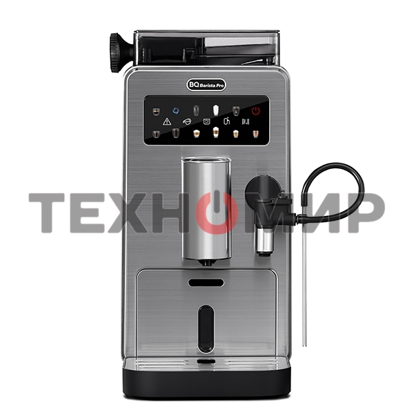 Кофемашина автоматическая BQ CM9003 серебристый/черный, исп. кофе - зерновой, 2 л, 1450 Вт, 15 бар