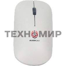 Мышь беспроводная Raskat M003WR белый, 2400 dpi, радиоканал, Bluetooth, USB, кнопки - 3