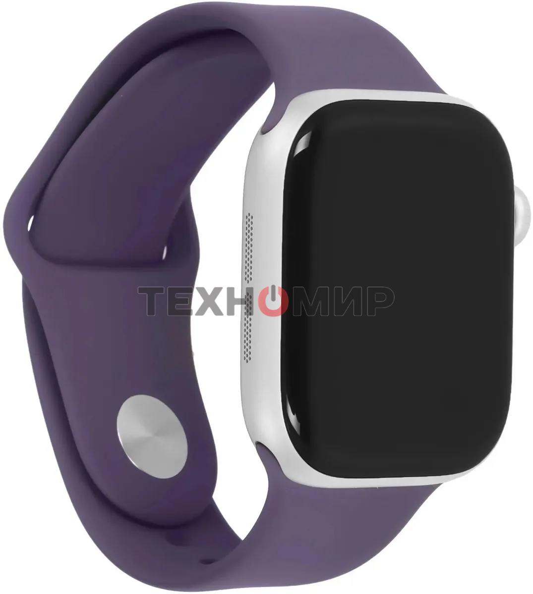 Умные часы Apple Watch Series 11 A3333 46мм OLED корп.серебристый Sport Band рем.фиолетовый разм.брасл.:M/L (MEVA4AM/A)