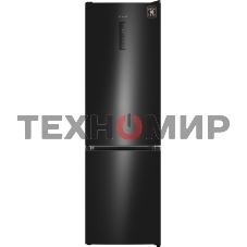 Холодильник Weissgauff WRK 2000 Total NoFrost Inverter Black черный двухкамерный 240/95л морозилка снизу