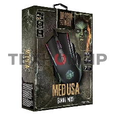 Мышь проводная Qumo Medusa M81 черный, 3200 dpi, USB, кнопки - 7