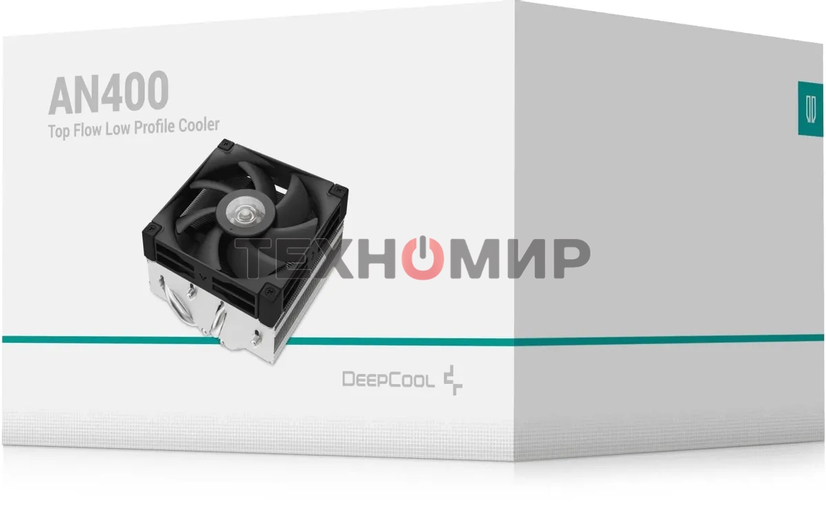 Кулер для процессора DEEPCOOL AN400, 92 мм, алюминий/медь, 2950 об/мин, 23.2 дБ, 4 pin, 150 Вт, 52.5 мм