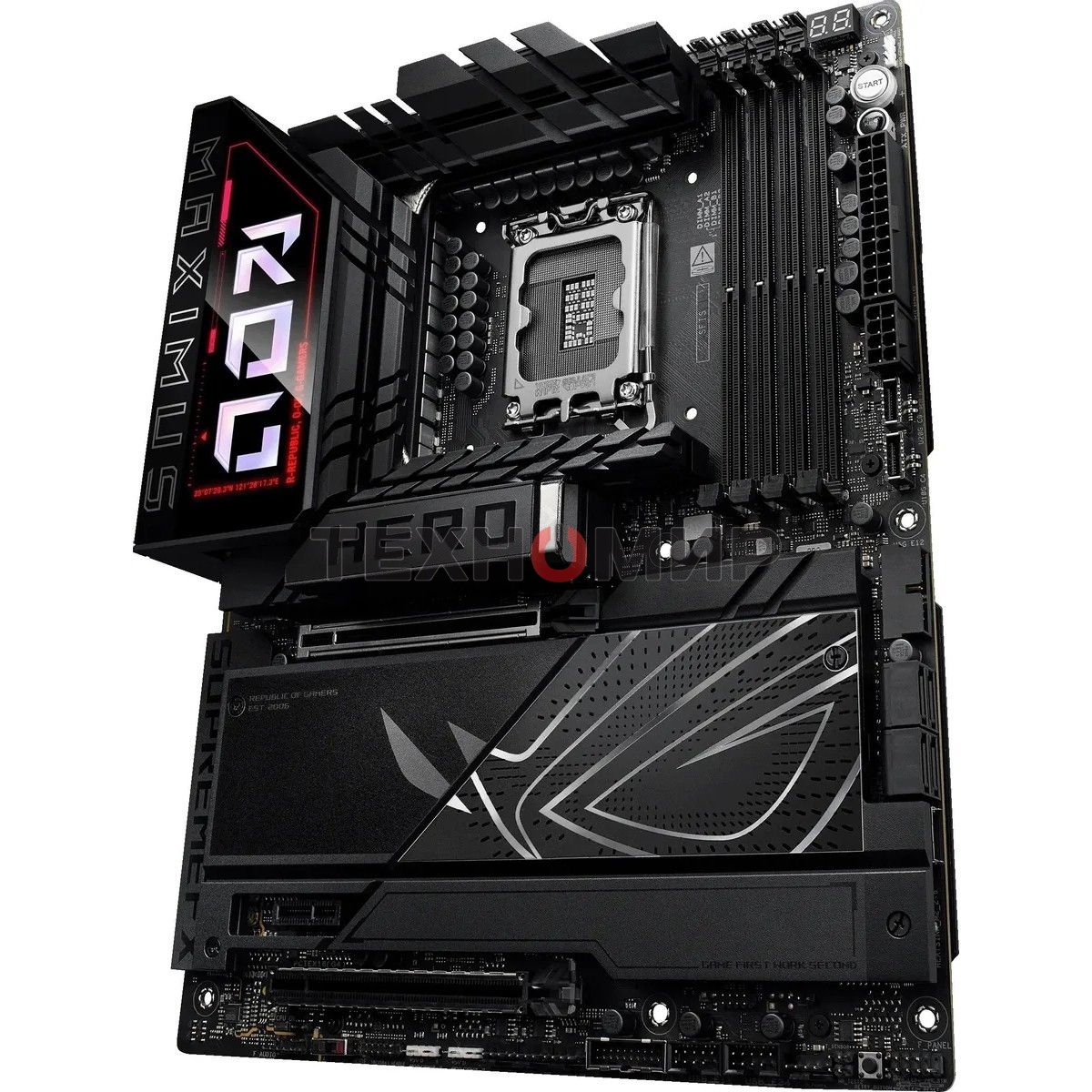 Материнская плата ASUS ROG MAXIMUS Z890 HERO, LGA 1851, Intel Z890, 4xDDR5, 4xSATA, 6xM.2, 1xPCIe 5.0 x16, 1xPCIe 4.0 x4, 1xPCIe x1, 1xHDMI, 2xUSB-C (видеовыход), 4xUSB-A 3.2 Gen 1, 4xUSB-A 3.2 Gen 2, 1xUSB-C 3.2 Gen 2, 2xUSB-C Thunderbolt 4, 2x 5Gb LAN, 