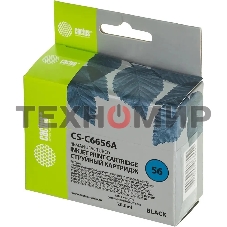 Картридж струйный Cactus CS-C6656A №56 черный (20 мл) для HP DeskJet 450/5145/5150/5151/5550/5552