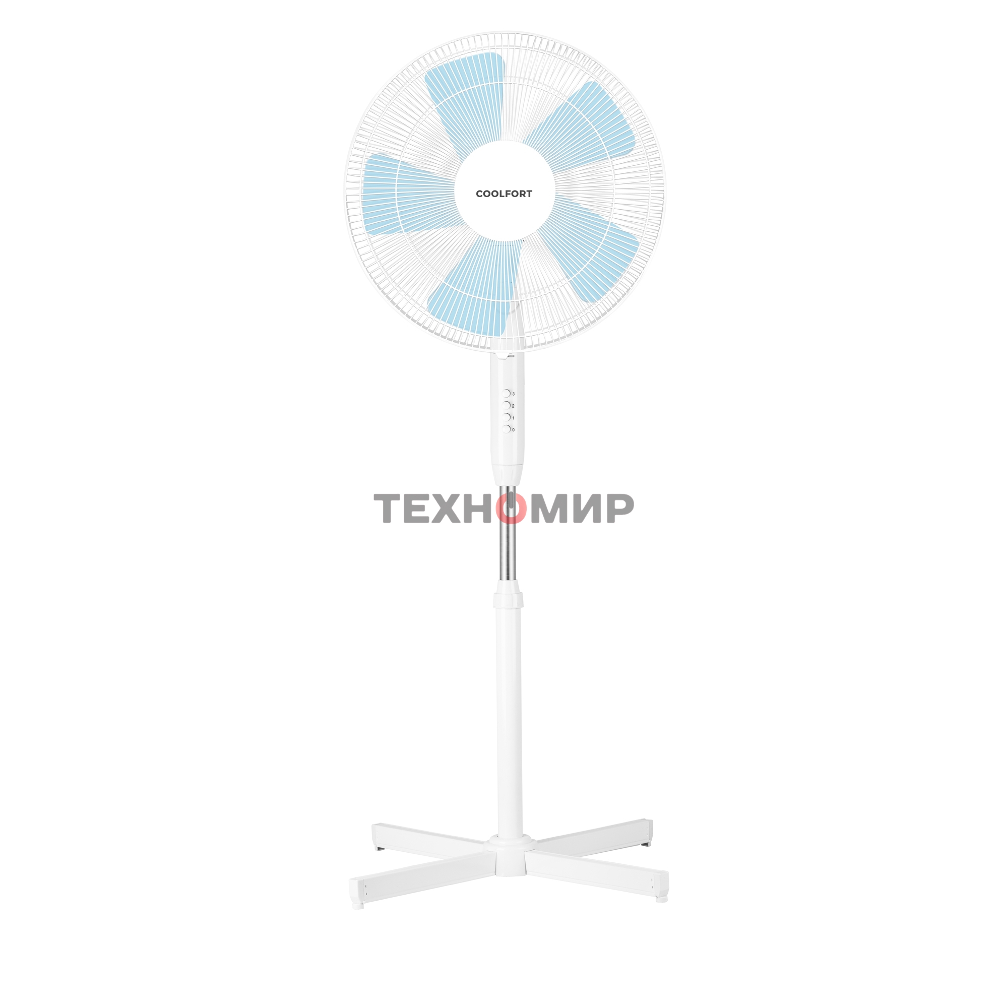 Вентилятор напольный Coolfort CF-2029 40Вт скоростей:3 белый