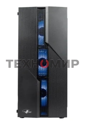 Компьютерный корпус ATX Eurocase A85 4ARGB черный без БП закаленное стекло USB 3.0