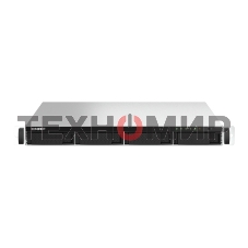 Сетевое хранилище SMB QNAP TS-464U-8G NAS 4 HDD trays, rackmount 1U, 1 PSU. 4-core Intel Celeron N5105/N5095 2.0-2.9 GHz, 8 Gb RAM MAX, 2x2.5GbE, 2xUSB 3.2 Gen 2 (10Gbps), 2xUSB 2.0, 1xHDMI, PCIe Gen 3 x2, W/o rail kit RAIL-B02