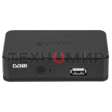 Приставка для цифрового ТВ LUMAX DV1120HD черный, DVB-T2, DVB-T, DVB-C, HDMI, USB 2.0