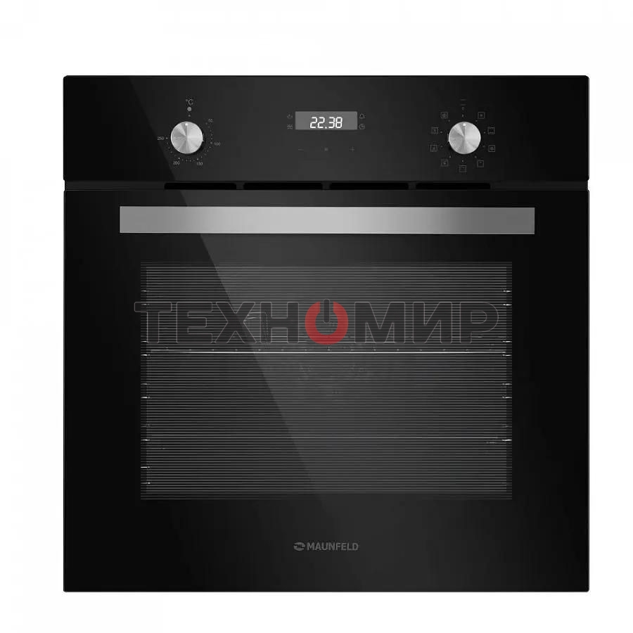 Духовой шкаф электрический Maunfeld EOEM.589B черный/серебристый, встраиваемый
