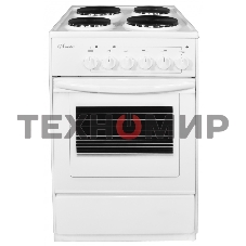 Плита электрическая Лысьва ЭП 411 белый, конфорок 4 электрических, духовка 57 л, 50 см x 84 см x 60 см