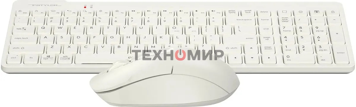 Комплект клавиатура+мышь A4Tech FStyler FG2300 Air беспроводной, USB, 1200 DPI, бежевый
