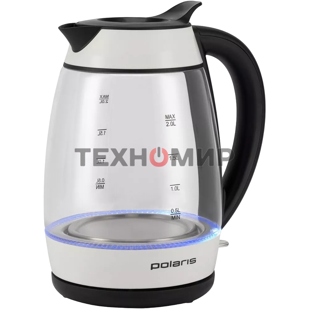Чайник электрический Polaris PWK-2092СGL белый