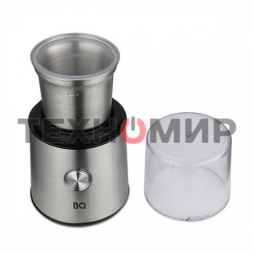 Кофемолка BQ CG1003, 200 Вт, 85 г максимальная загрузка, стальной/черный