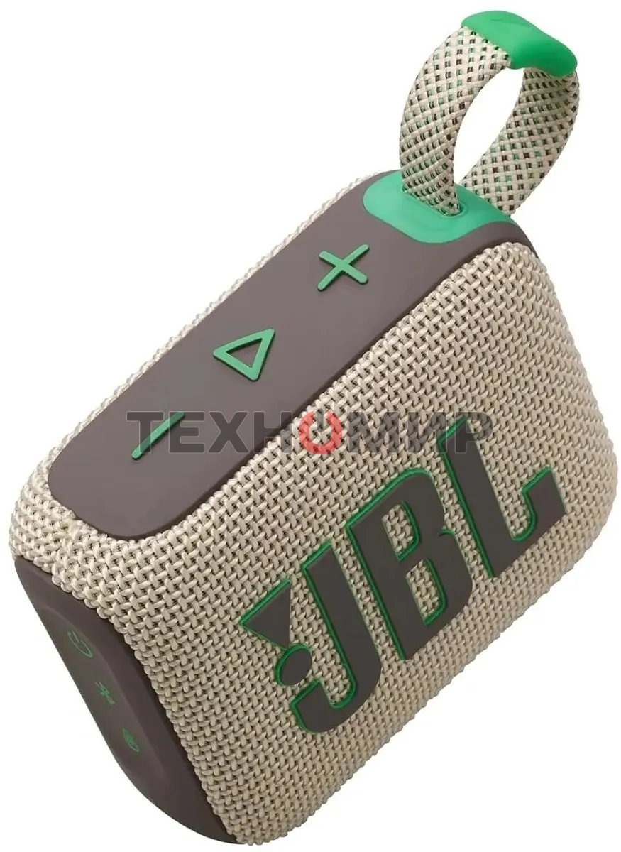 Портативная акустика JBL Go 4 бежевый/зеленый 4.2W 1.0 BT 850mAh (JBLGO4SAND)