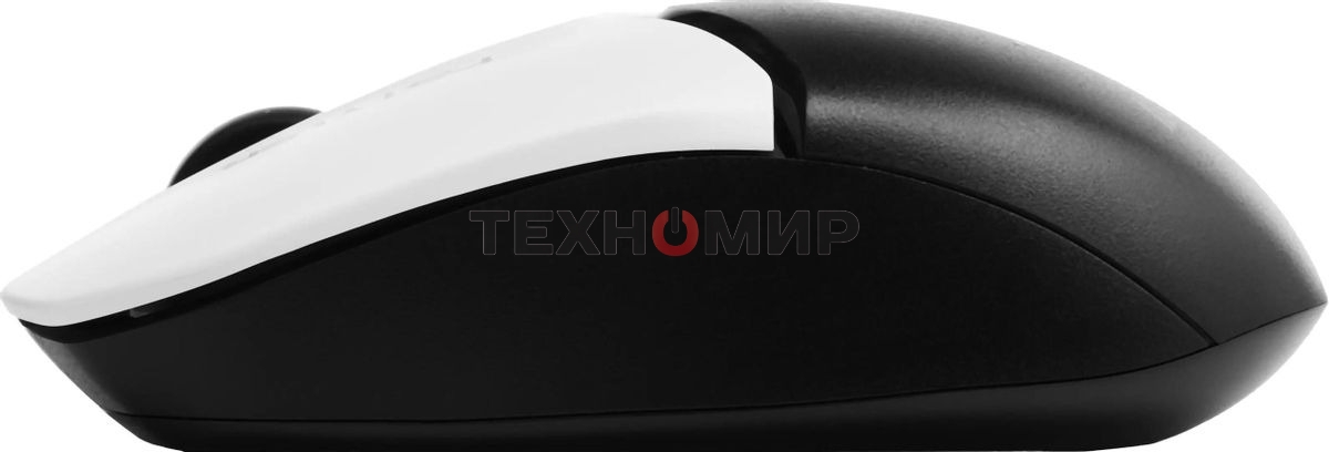 Мышь беспроводная A4Tech Fstyler FB12 белый/черный, 1200 dpi, радиоканал, Bluetooth, USB, кнопки - 3