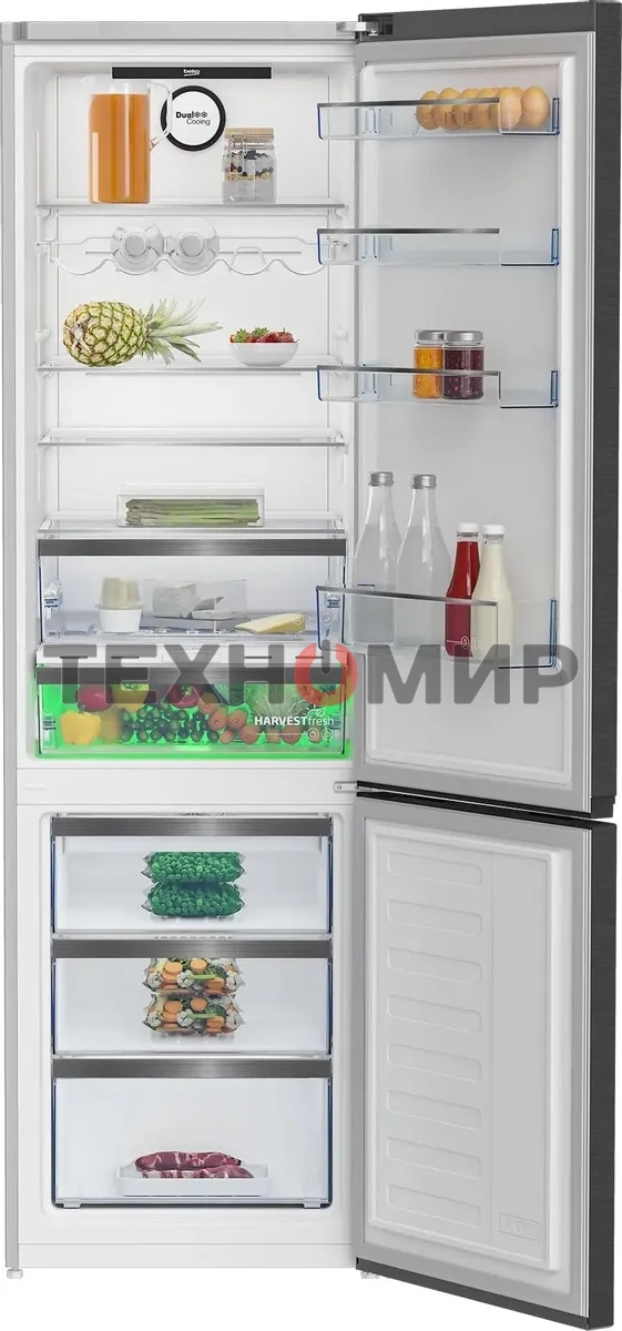 Холодильник Beko B5RCNK403ZXBR антрацит двухкамерный 257/100 л морозилка снизу, No Frost