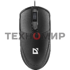 Мышь проводная Defender Trace MB-989 черный, 1000 dpi, USB, кнопки - 3