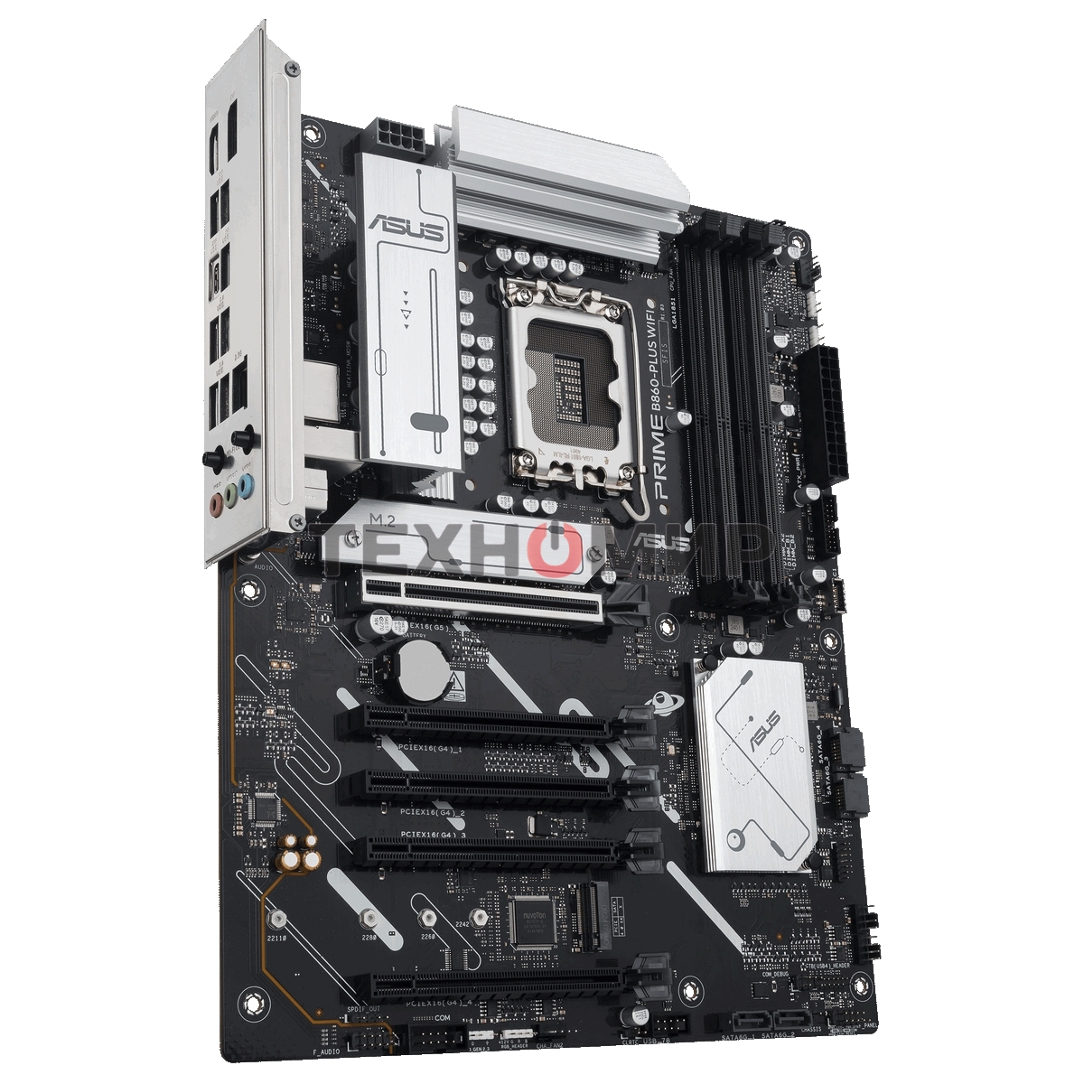Материнская плата ASUS PRIME B860-PLUS WIFI, LGA 1851, Intel B860, 4xDDR5, 4xSATA, 2xM.2, 1xPCIe 5.0 x16, 4xPCIe 4.0 x16, 2xUSB-C, 4xUSB-A 3.2 Gen 1, 2xUSB-A 3.2 Gen 2, 1xHDMI, 1xDP, 1x2.5Gb LAN, 7.1, ATX