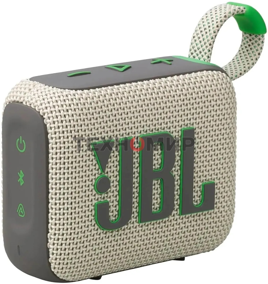 Портативная акустика JBL Go 4 бежевый/зеленый 4.2W 1.0 BT 850mAh (JBLGO4SAND)