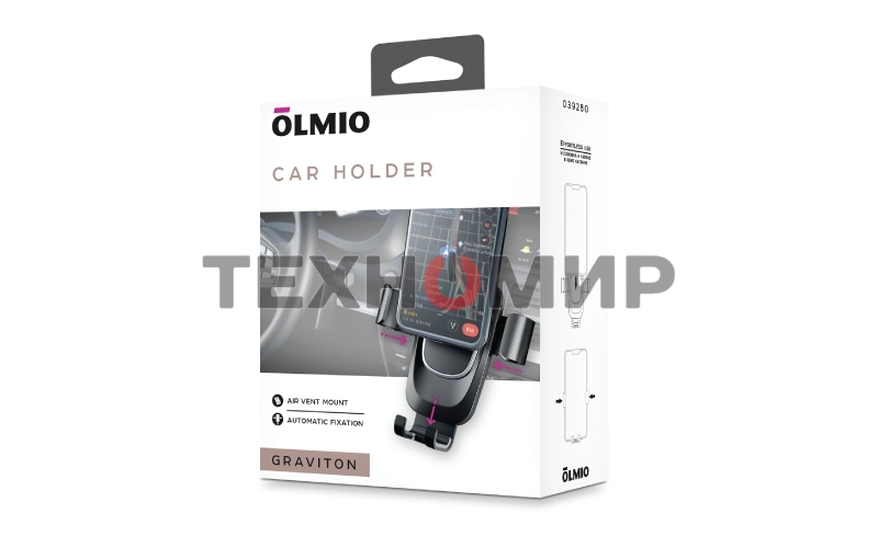 Держатель автомобильный для смартфонов OLMIO Graviton