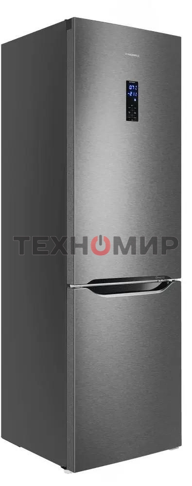 Холодильник Maunfeld MFF187NFIX10 нержавеющая сталь двухкамерный 232/98л морозилка снизу