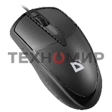 Мышь проводная Defender Trace MB-989 черный, 1000 dpi, USB, кнопки - 3