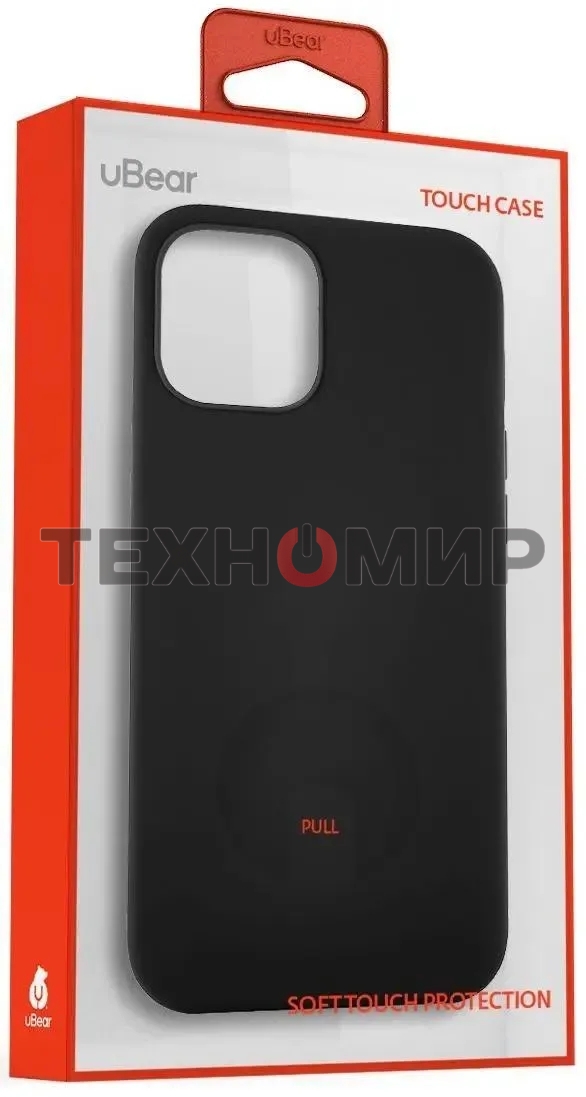 Чехол (клип-кейс) UBEAR Touch Case, для Apple iPhone 12 mini, черный cs61bl54th-i20