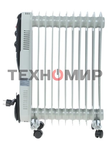 Обогреватель масляный Neoclima NC 9311, белый/черный, 2500 Вт, 25 м2, термостат