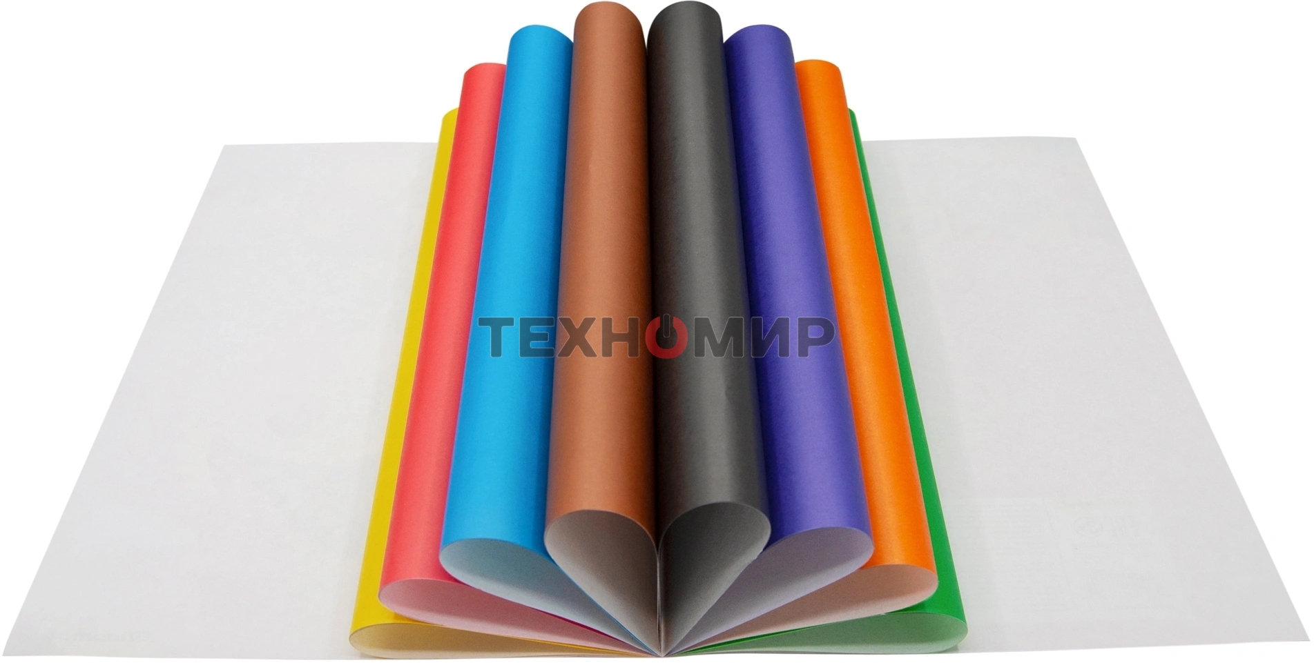 Бумага цветная Silwerhof одност. 8л. 8цв. A4 Монстрики 50г/м2 2диз. обл.бум.офсет скрепка