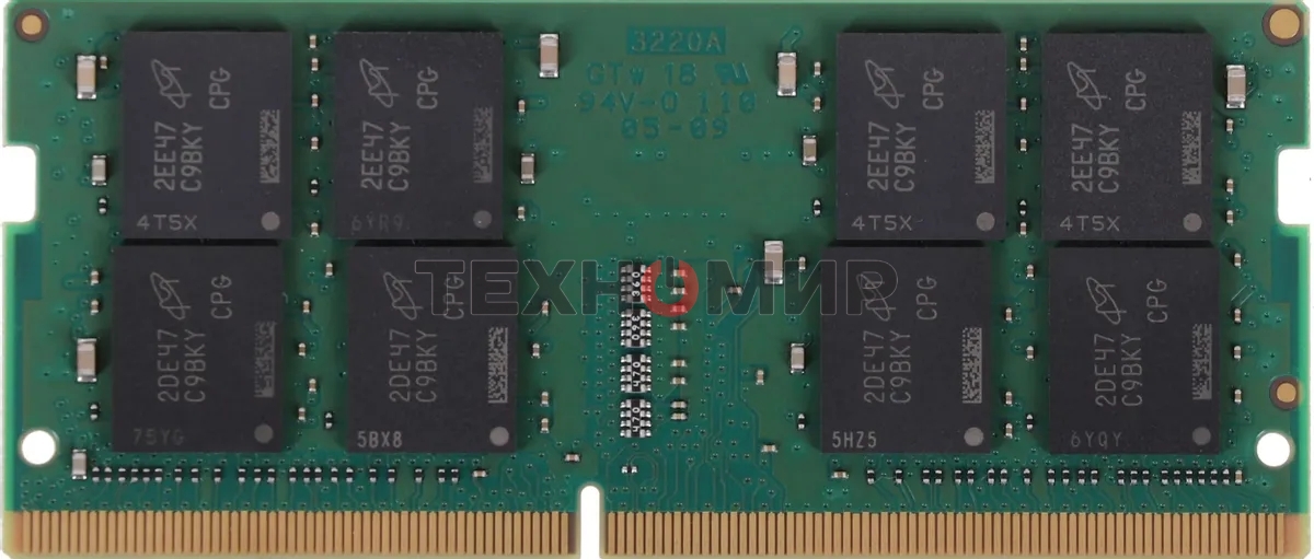 Оперативная память Crucial, DDR4, 32Gb (1x32 Gb), 3200 MHz, CL22, SO-DIMM, OEM