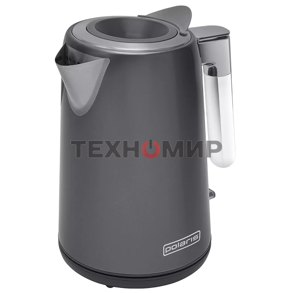 Чайник электрический Polaris PWK-1746СA серый, 1.7 л, ВЕРХ. ЗАЛИВ, нерж.
