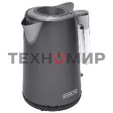 Чайник электрический Polaris PWK-1746СA серый, 1.7 л, ВЕРХ. ЗАЛИВ, нерж.