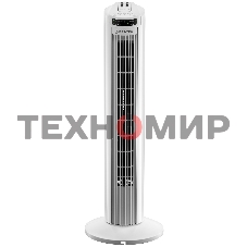 Колонный вентилятор BRAYER BR4958WH, механ.упр.,пульт ДУ,вращение90°,мощ-ть50Вт,защита от перегрева