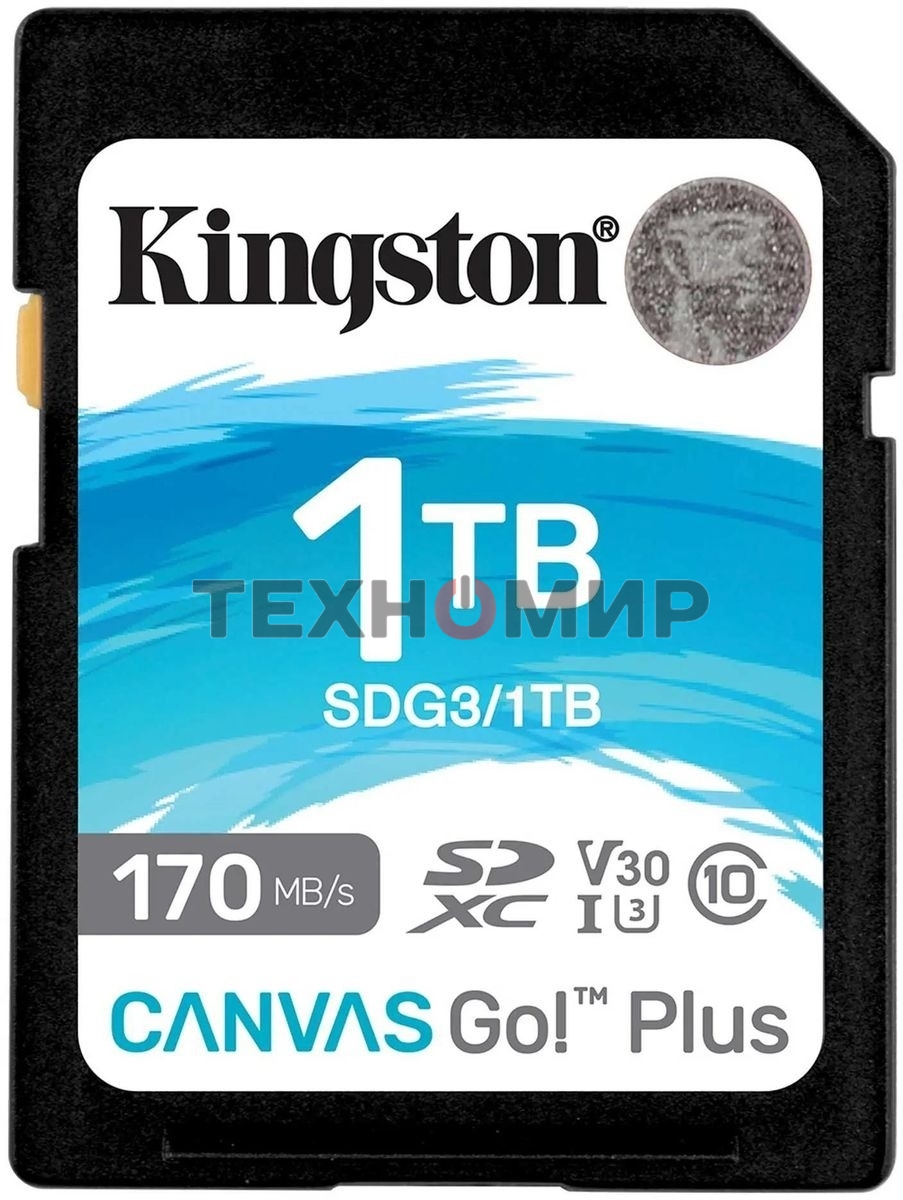 Флеш карта Kingston 1Tb SDXC Canvas Go Plus 170R C10 UHS-I U3 V30/Kingston 1Tb SDXC Canvas Go Plus 170R C10 UHS-I U3 V30