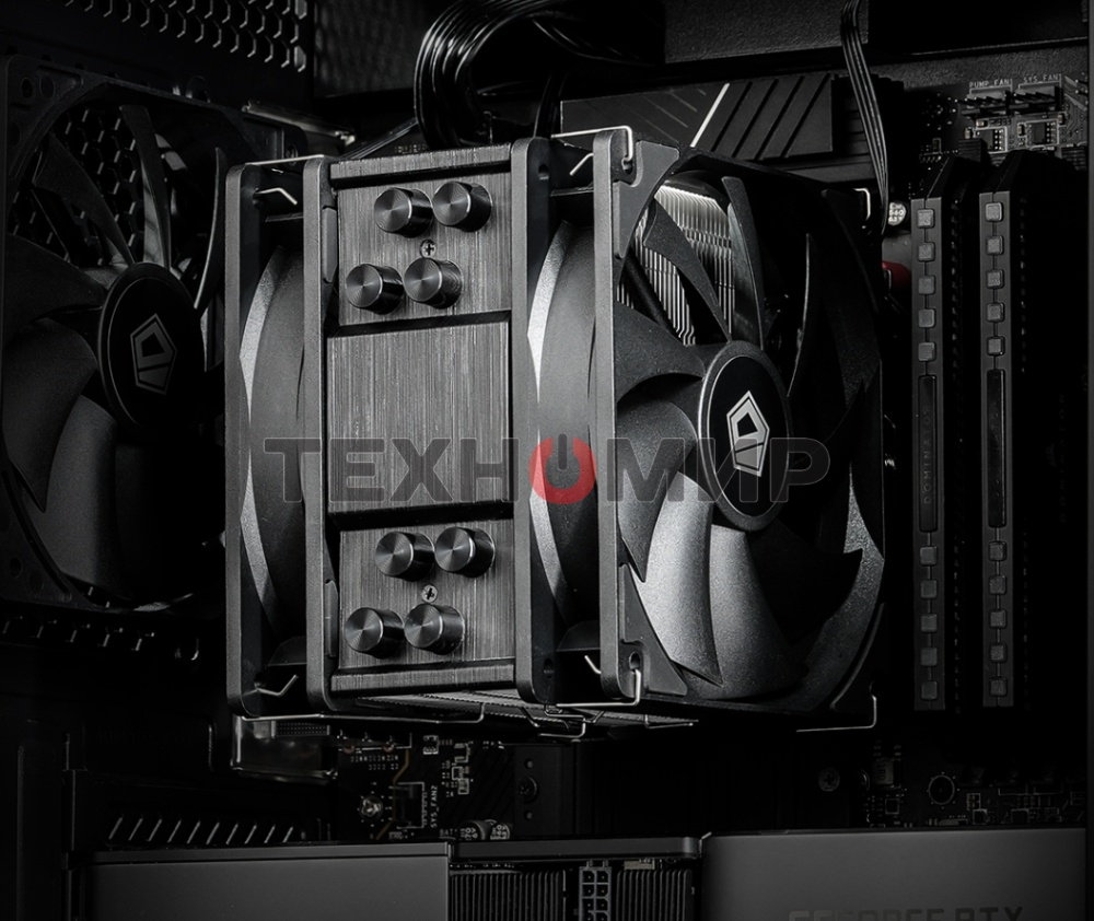 Кулер для процессора ID-COOLING SE-214-XT PLUS черный 120мм алюминий/медь 1800rpm 35.2db 4-pin 200W 150мм