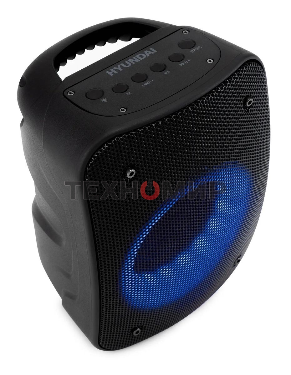 Портативная колонка Hyundai H-PS1005 черный 20 Вт 1.0 BT 10м 1800mAh
