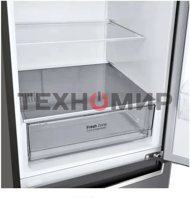 Холодильник LG GC-B459SLCL графит двухкамерный инвертер 247/127л морозилка снизу, No Frost