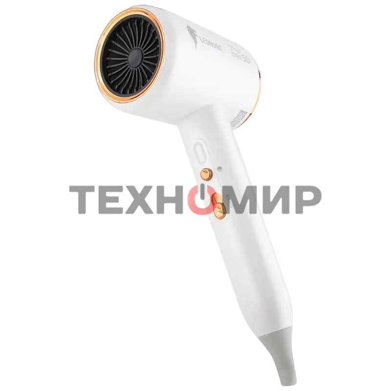 Фен LEONORD LE-1213 белый, 2000 Вт, ионизация