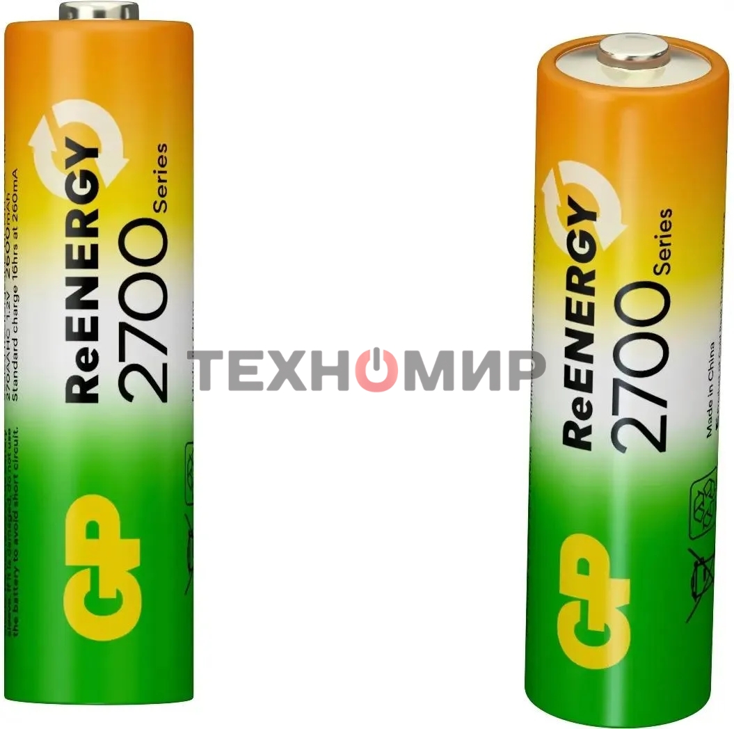 Аккумулятор GP 270AAHC4/2RGY-2CRCB6 AA NiMH 2700mAh (6шт) блистер