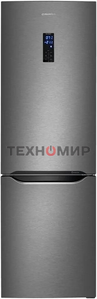 Холодильник Maunfeld MFF187NFIX10 нержавеющая сталь двухкамерный 232/98л морозилка снизу