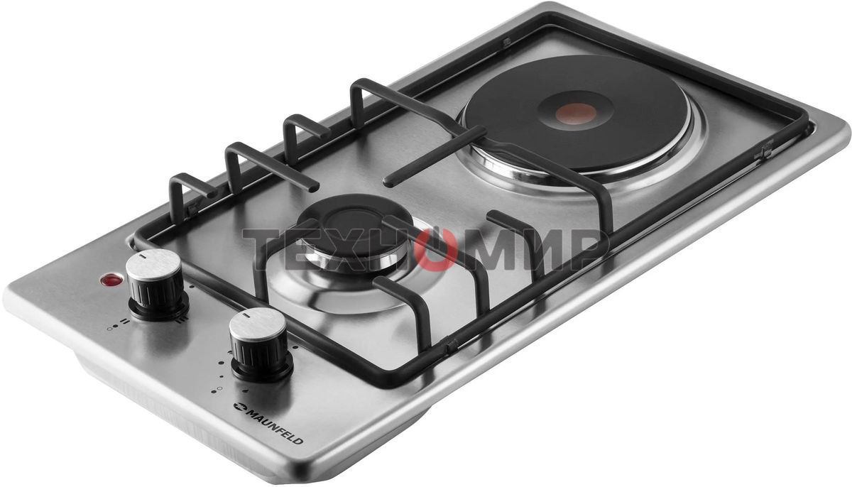 Комбинированная варочная панель (электрическая+газовая) Maunfeld EEHS.32.3ES.KG