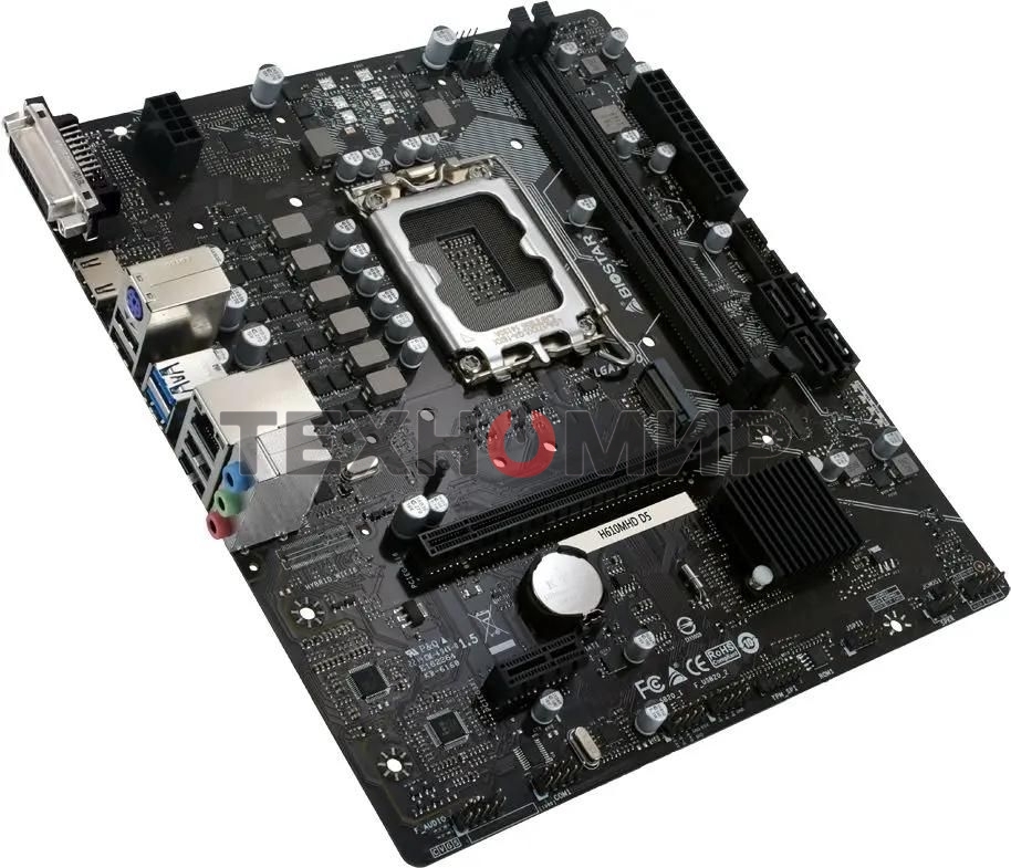 Материнская плата Biostar H610MHD D5, LGA1700, Intel H610, 2xDDR5, 4xSATA, 1xM.2, 1xPCIe 4.0 x16, 1xPCIe 3.0 x1, 1xDP, 1xHDMI, 1x1Gb LAN, 2xUSB-A 5Gbps, 4xUSB-A 2.0, 2x3.5 мм, 7.1, mATX