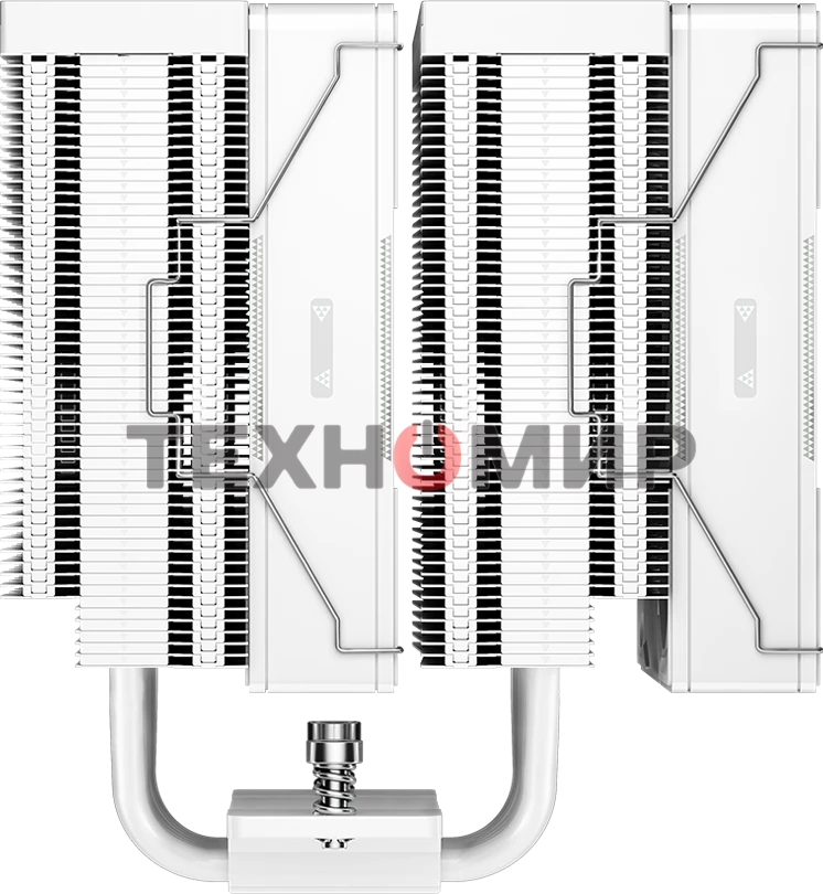 Кулер для процессора PCCooler RZ620 WH (260W, 4-pin PWM, 158мм, Al/Cu, 6x6мм, 2x120мм, 86.73CFM, 32dBA, 1800RPM, S: 1851/1700/1200/115X, AM5/AM4, белый)