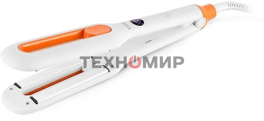Выпрямитель Kitfort КТ-3269 59Вт оранжевый/белый макс.темп.:220С покрытие:керамическое