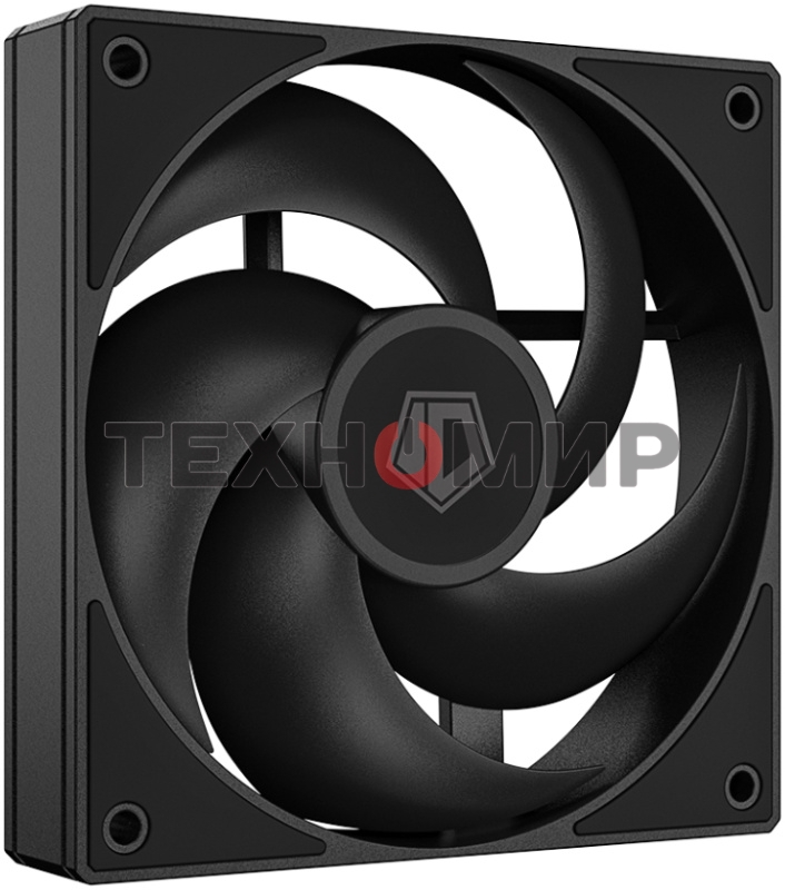Вентилятор для корпуса ID-Cooling AS-120-K черный, 120 мм, 2000 об/мин, 27.2 дБ, 4 pin