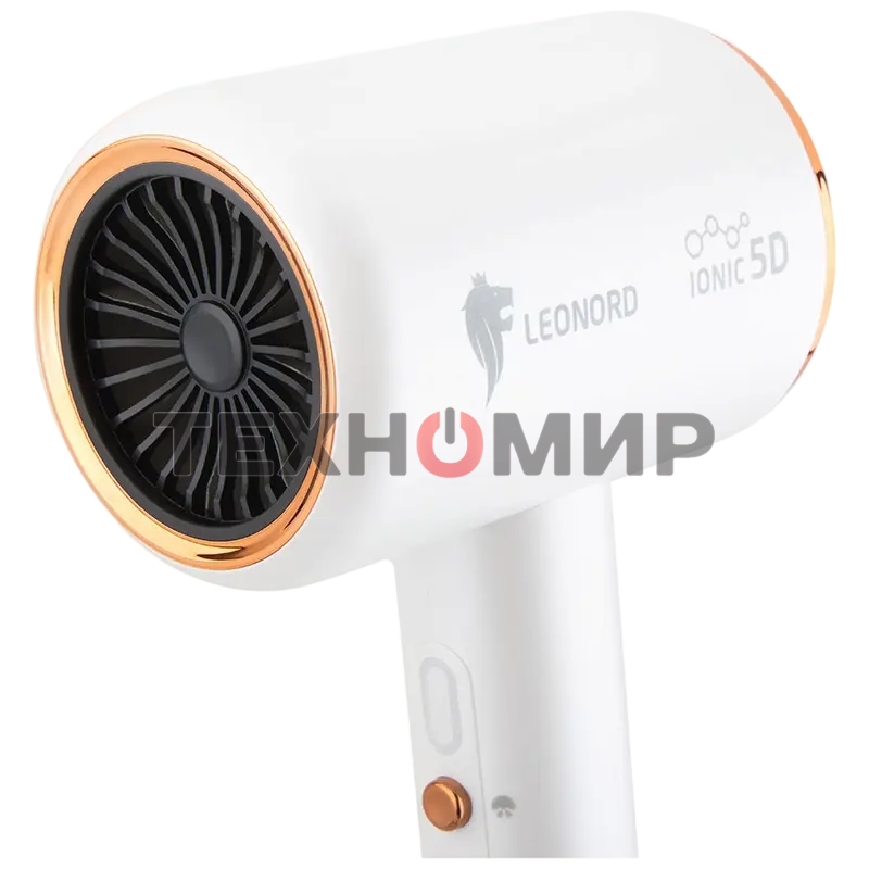 Фен LEONORD LE-1213 белый, 2000 Вт, ионизация