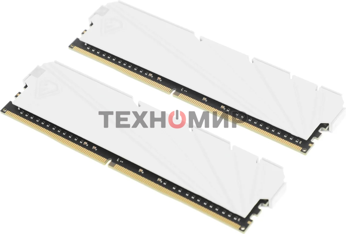 Оперативная память NETAC Shadow S, DDR4, 32Gb (2x16 GB), 3200 MHz, CL16, DIMM, радиатор, белый