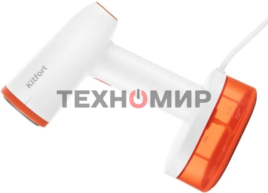 Отпариватель Kitfort КТ-984-4 оранжевый, 1600 Вт, 28 г/мин, 250 мл